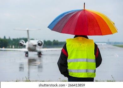 Ground Crew Of Airport