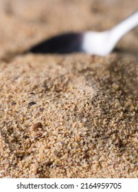 Ground Horse Gram, Macrotyloma Uniflorum, Tropical South Asian Legume Most Protein Rich Lentil, Taken In Shallow Depth Of Field, Food Background