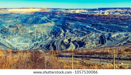 The Ground layers in the open pit