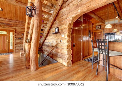 Log Cabin Interior Wall Images Stock Photos Vectors