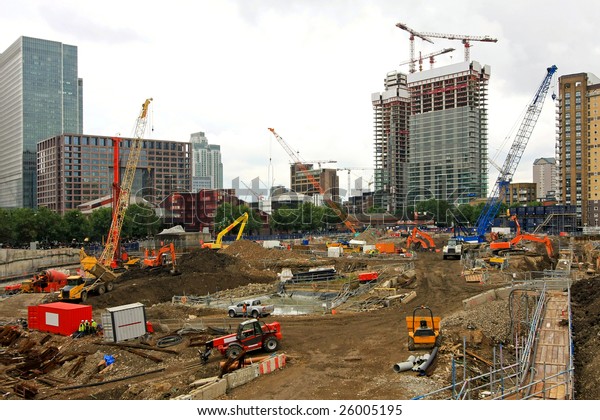 Ground Level New Building Construction Site Stock Photo 26005195 ...