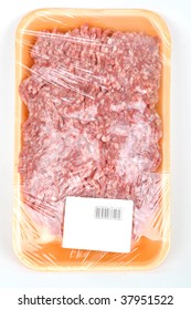 Ground Meat In The Shop Packing