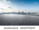 Ground of the Pearl River New Town Road Guangzhou Skyline Guangdong China