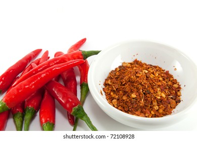 Ground Red Chili Pepper Isolated On Stock Photo 72108928 | Shutterstock