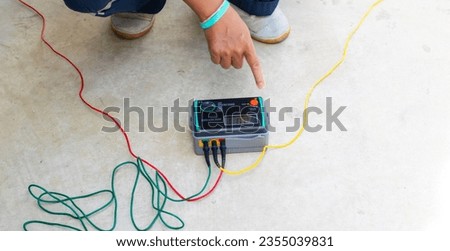 Ground Test box for inject into electrical equipment for testing resistance between electrical earth with earth or grounding system.