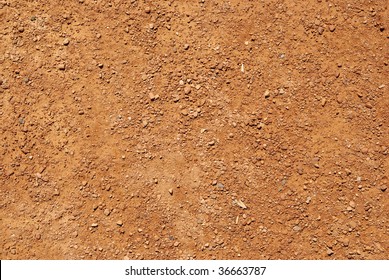 Ground Texture Background Of Brown Desert Soil, Dusty Land, Dry Earth And Sand