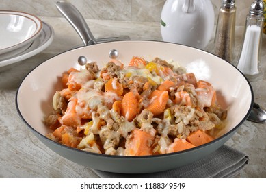Ground Turkey And Sweet Potato Skillet Dinner