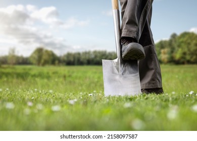 Groundbreaking On A Green Meadow