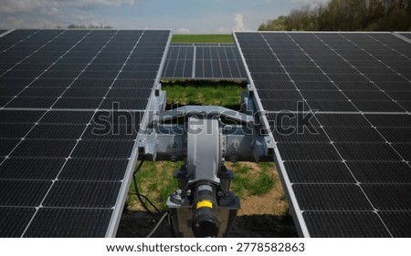Ground-Mounted Solar Panel Featuring Tracking System for Optimum Renewable Energy Generation from Sunlight