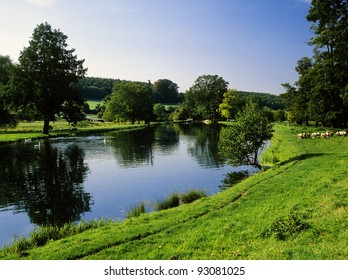 The Grounds And Gardens Of A Country Estate