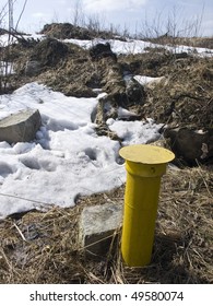 Groundwater Monitoring Well On The Junkyard