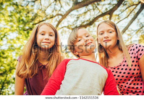 Group 3 Funny Kids Playing Together Stock Photo 1162151536 | Shutterstock