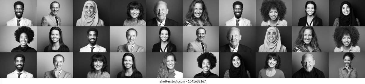 Group Of 9 Beautiful People In Front Of A Background