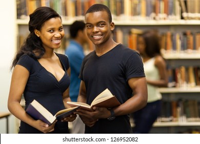 group of african american university students in library