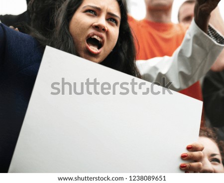 Group of angry activists is protesting