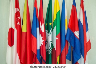 Group Of Asia Flags