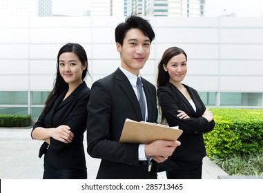 Group of asian business people