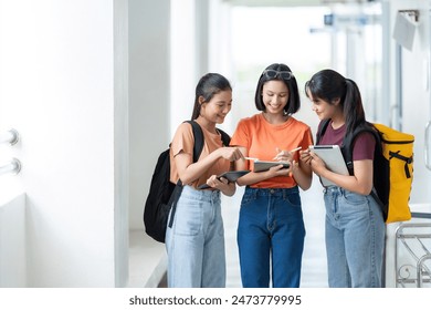 A group of Asian high school students with a rich cultural heritage. Infuse the university classroom with a fresh perspective and creativity. which contributes to the diversity of academic discourse - Powered by Shutterstock