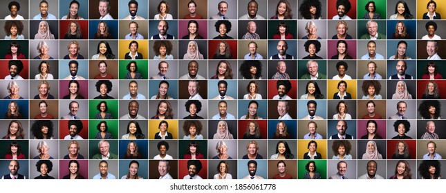 Group of beautiful people in front of a background - Shutterstock ID 1856061778