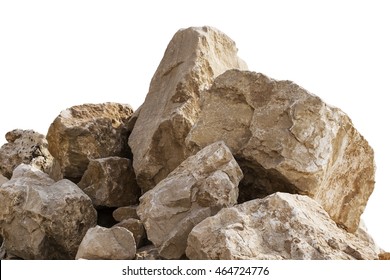 big rocks in a pile