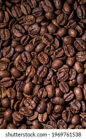 Group Of Brown Colored Coffee Beans Above Vantage Point Photography, Macro Photography