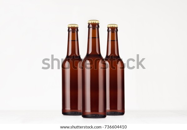 Download Group Brown Longneck Beer Bottle 330ml Stock Photo Edit Now 736604410