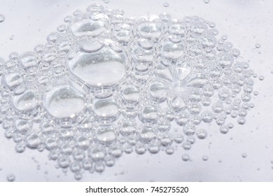group of bubbles abstract grey background
