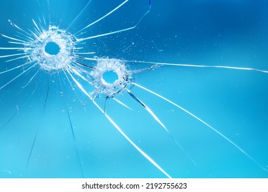 Group Bullet Holes On Glass Abstract Stock Photo 2192755623 | Shutterstock