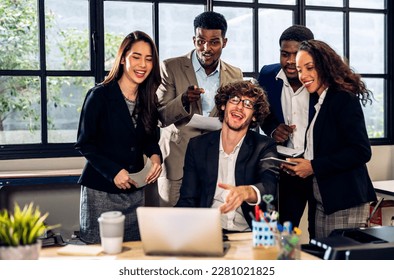 Group of business meeting and discussing strategy with startup project analysis finance,management.Success business people plan and brainstorm,marketing,idea,research,organization in office.Teamwork - Shutterstock ID 2281021825
