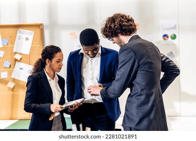 Group of business meeting and discussing strategy with startup project analysis finance,management.Success business people plan and brainstorm,marketing,idea,research,organization in office.Teamwork - Shutterstock ID 2281021891