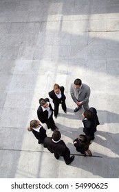 Group Of Business People From Above