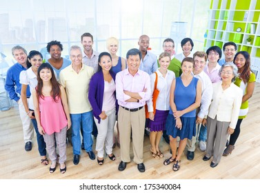 Group Of Business People In Casual Office Environment