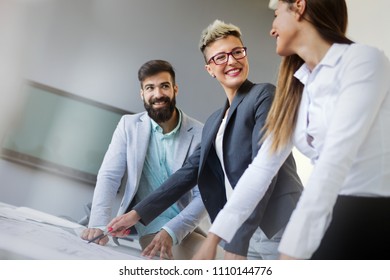 Group of business people collaborating in office