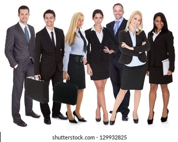 Happy Group Business People Standing Over Stock Photo (Edit Now) 150242516