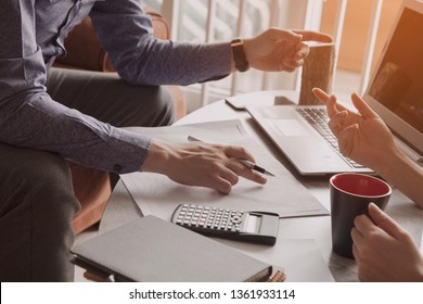 Group of business people in a meeting