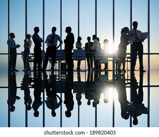 Group Of Business People Meeting