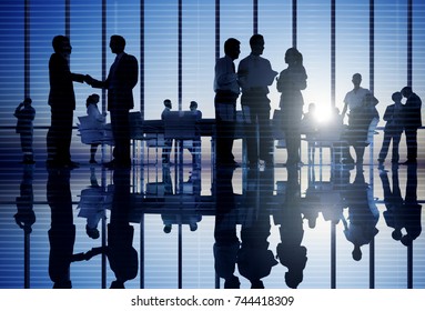 Group Of Business People Meeting