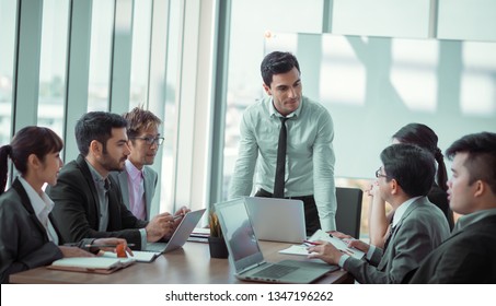 Group of Business People Meeting in Corporation. The Success Business Teamwork. Business People Teamwork Meeting Corporate. Event Seminar Training Meeting of Entrepreneurs for Start Up. - Shutterstock ID 1347196262