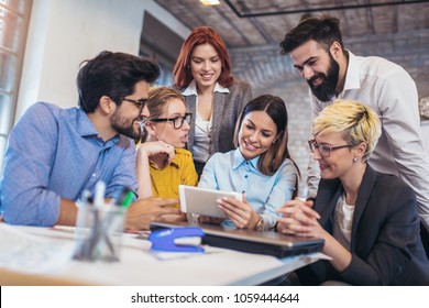 Group business people meeting to discuss ideas in modern office - Shutterstock ID 1059444644