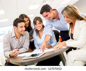 Group Of Business People At The Office