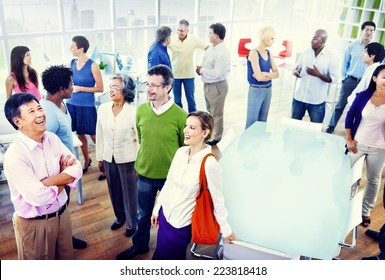 Group Of Business People In The Office