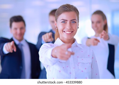 Group Business People Pointing You Cool Stock Photo 453339880 ...