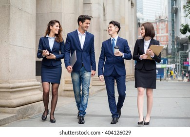 Group Business Team Walking Street Stock Photo 404126029 | Shutterstock