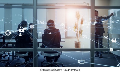 Group of businesspeople meeting in the office. Business communication network. Digital transformation. - Powered by Shutterstock