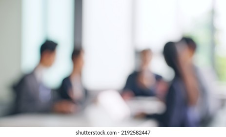Group of businessperson meeting in the office. Blurred image. - Shutterstock ID 2192582447