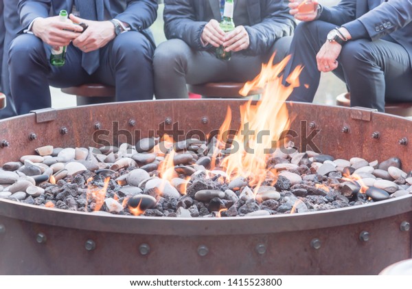 Group Caucasian Businessmen Formal Dress Gathering Stock Photo