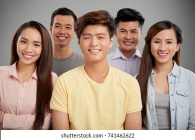 Group Cheerful Asian Young People Stock Photo 741462622 | Shutterstock