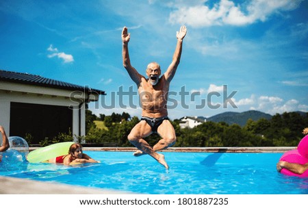 Similar – Image, Stock Photo swimming pool Water Garden