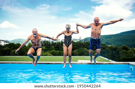 Similar – Image, Stock Photo swimming pool Water Garden