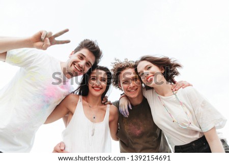 Similar – Group of people in swimsuit having funoutdoors